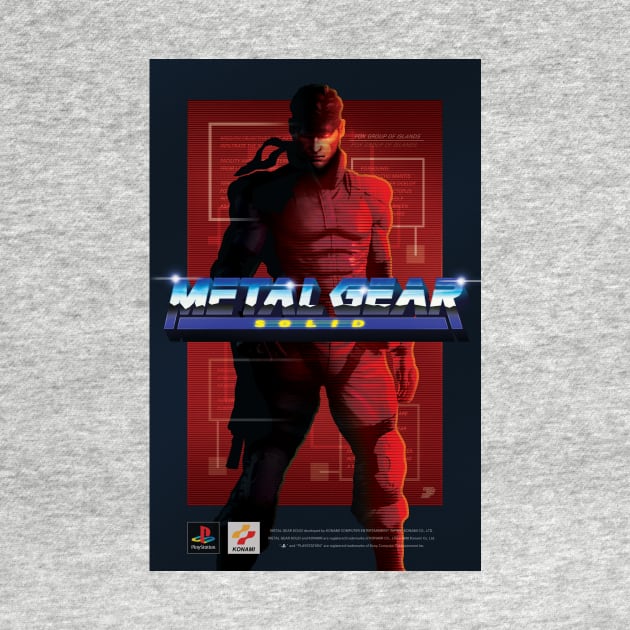 Original Metal Gear Solid "Snake" Retro Poster by Jamieferrato19